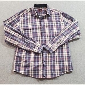 UNTUCKit Men's Billecart Shirt Size M, Plaid,‎ Button-Up